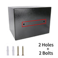 Ultra‑Strong Iron Steel Key Operated Security Safe Box, High‑Security Double Bitted Key Lock Super Hard Quality Cash Box with 3 Emergency Keys & 2 Expansion Bolts, Ideal Secure Storage Solution for Money Documents Jewelry
