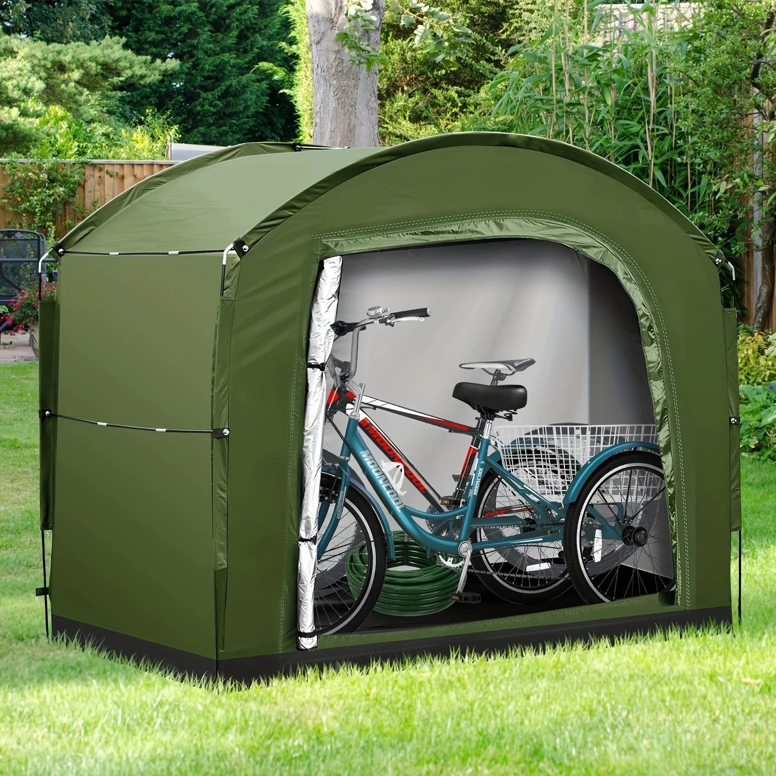 Large Portable Bicycle Tent New Outdoor Waterproof Sun Protection Dustproof Storage Tent for Bicycles Bike Motorcycle Motorbike