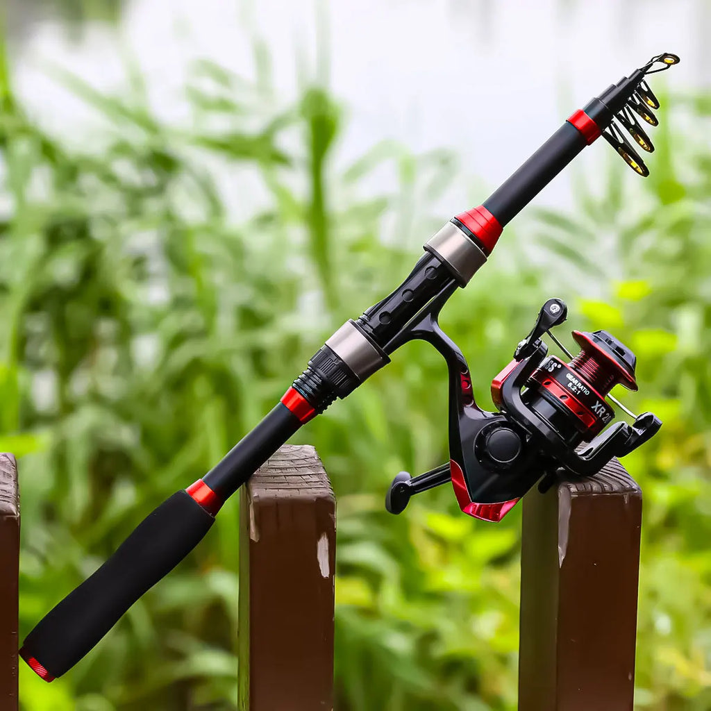 Luya sea rod set, far investment spinning wheel fishing gear bag combination full set of carbon rod ultra-light and super