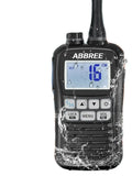 ABBREE AR-25M Marine Radio Transceiver Walkie Talkie IP67 Waterproof VHF Handheld Float Vessel Talk NOAA Two Way Radio for Boat