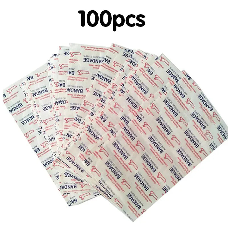 20/40/80/100pcs Band-Aids Waterproof Breathable Cushion Adhesive Plaster Wound Hemostasis Sticker Band First Aid Bandage