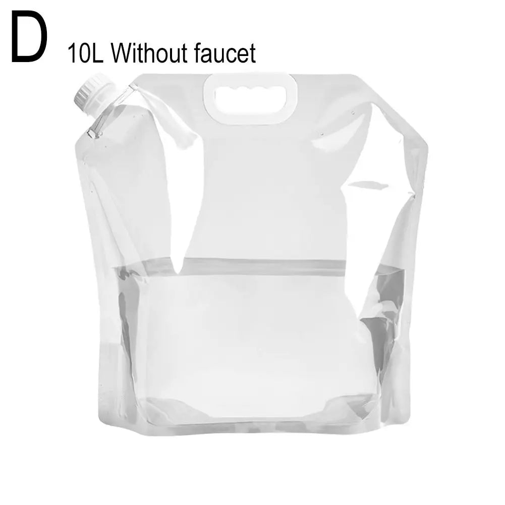 5/10L Portable Camping Water Bag Foldable Drinking Water Bucket Large Capacity Water Container For Outdoor Travel Lightweight