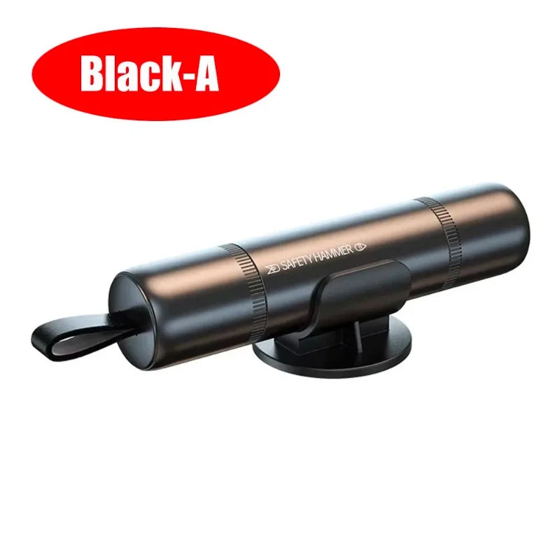 2026 Car Safety Hammer Emergency Glass Breaker Seat Belt Cutter High Hardness Tungsten Steel 2 in 1 Rescue Tool Auto Accessories