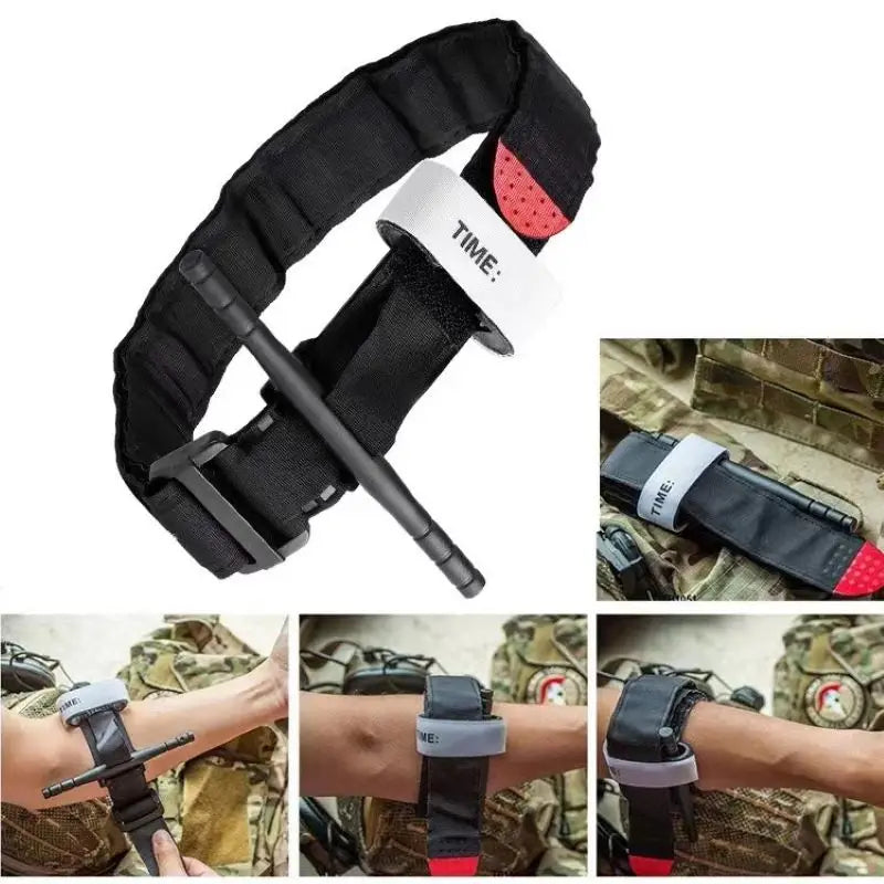 Red Tip Emergency Belt First Aid Kit For Outdoor Exploration Tourniquet Survival Tactical Combat Application