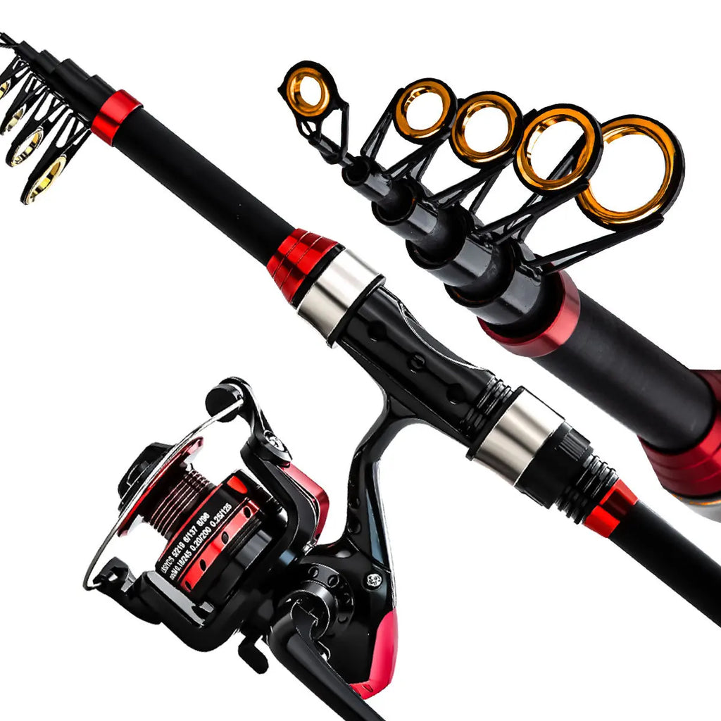 Luya sea rod set, far investment spinning wheel fishing gear bag combination full set of carbon rod ultra-light and super