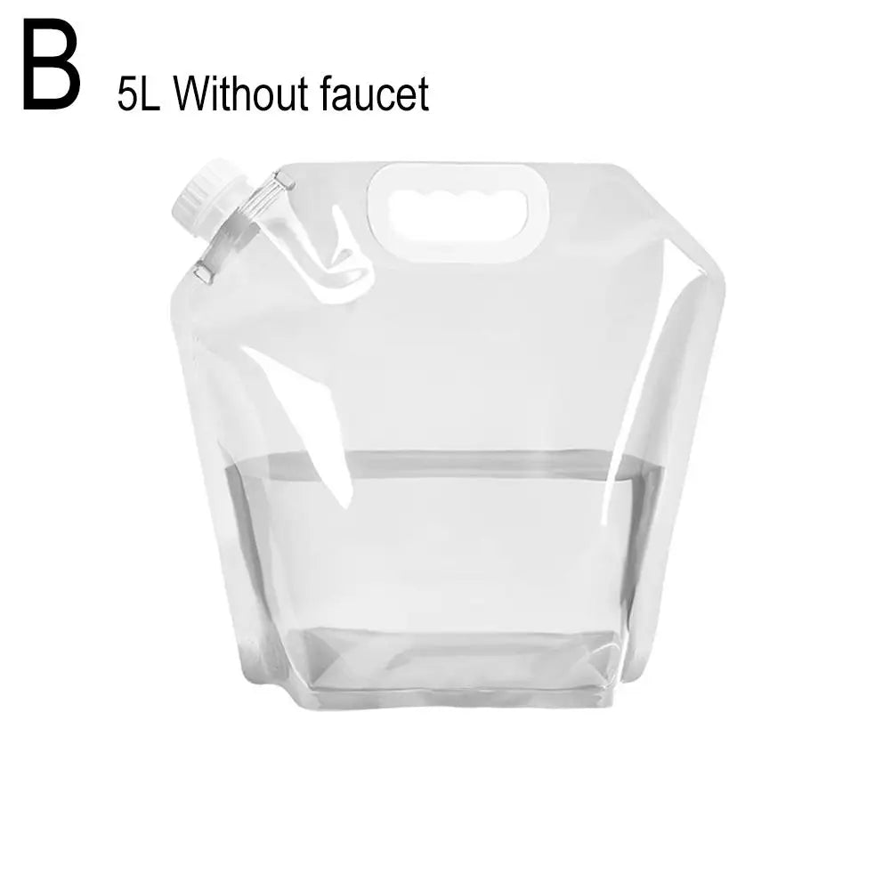 5/10L Portable Camping Water Bag Foldable Drinking Water Bucket Large Capacity Water Container For Outdoor Travel Lightweight