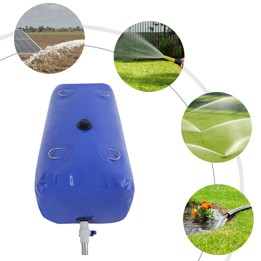 110/240L Water Storage Bladder PVC Foldable Water Bladder Storage Container for Temperature -40-80°C Fireproof, Wear-Resistant