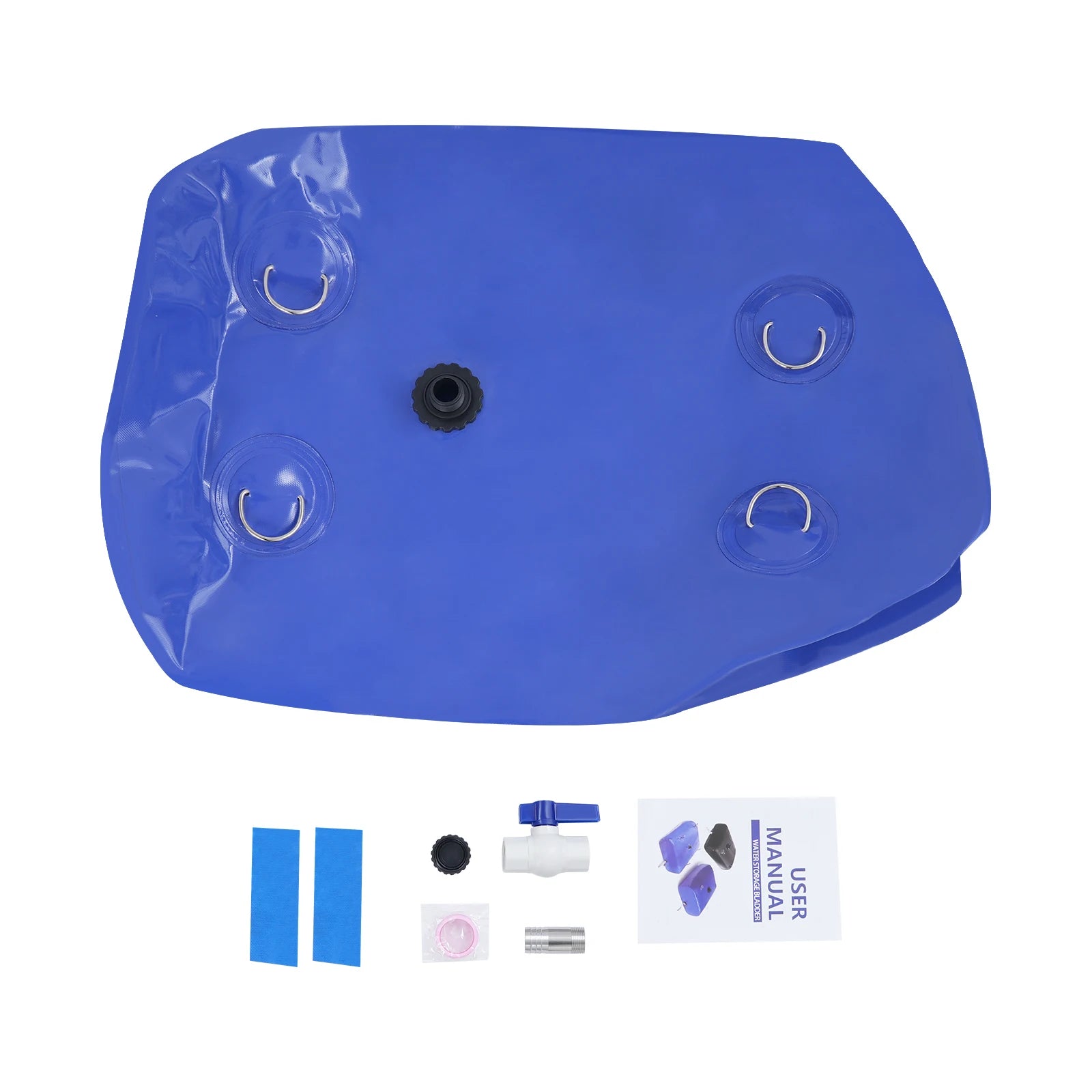 110/240L Water Storage Bladder PVC Foldable Water Bladder Storage Container for Temperature -40-80°C Fireproof, Wear-Resistant