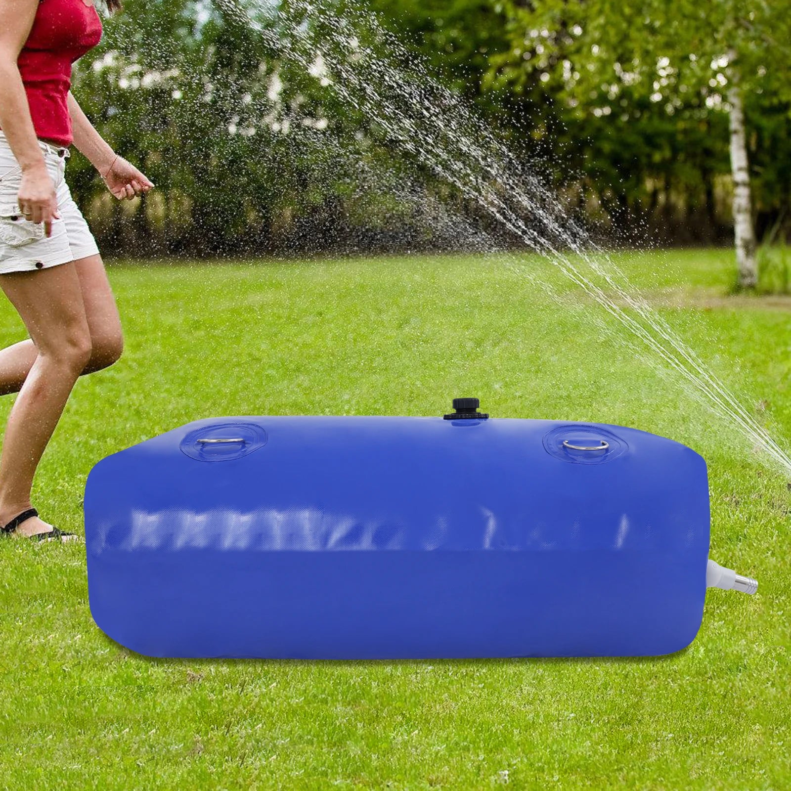 110/240L Water Storage Bladder PVC Foldable Water Bladder Storage Container for Temperature -40-80°C Fireproof, Wear-Resistant