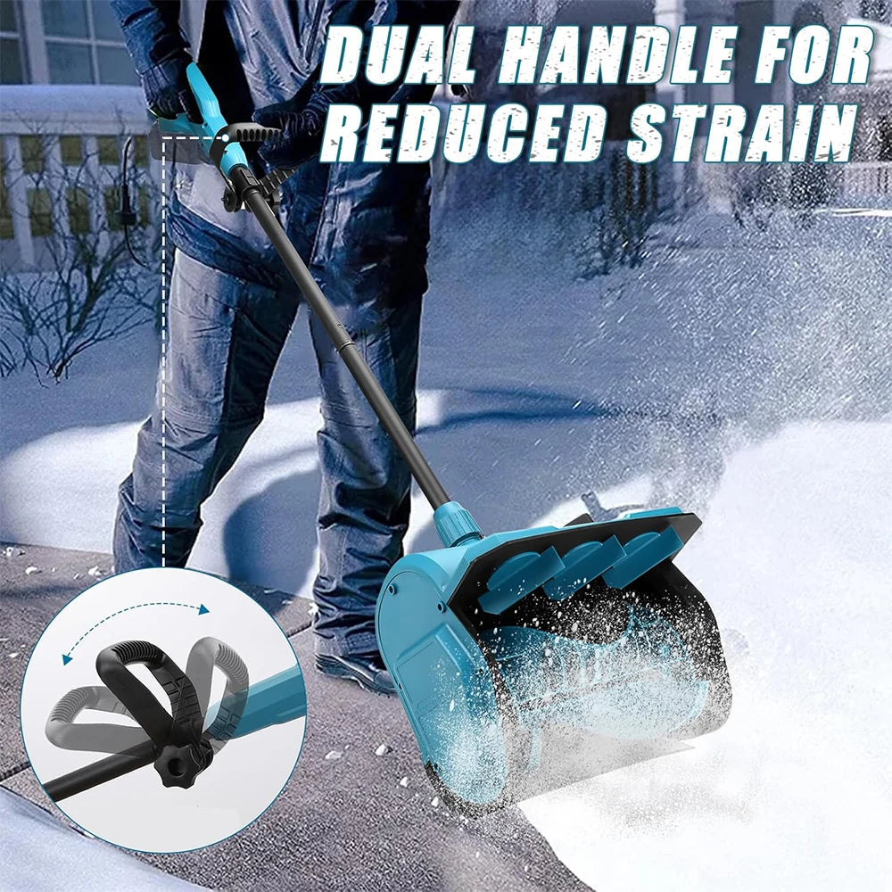 Podofo 600W Electric Snow Shovel Portable Snow Blower Cordless Foldable Snow Blower Snow Cleaning Machine Snow Remover For Patio Sidewalk Driveway Clean Yard