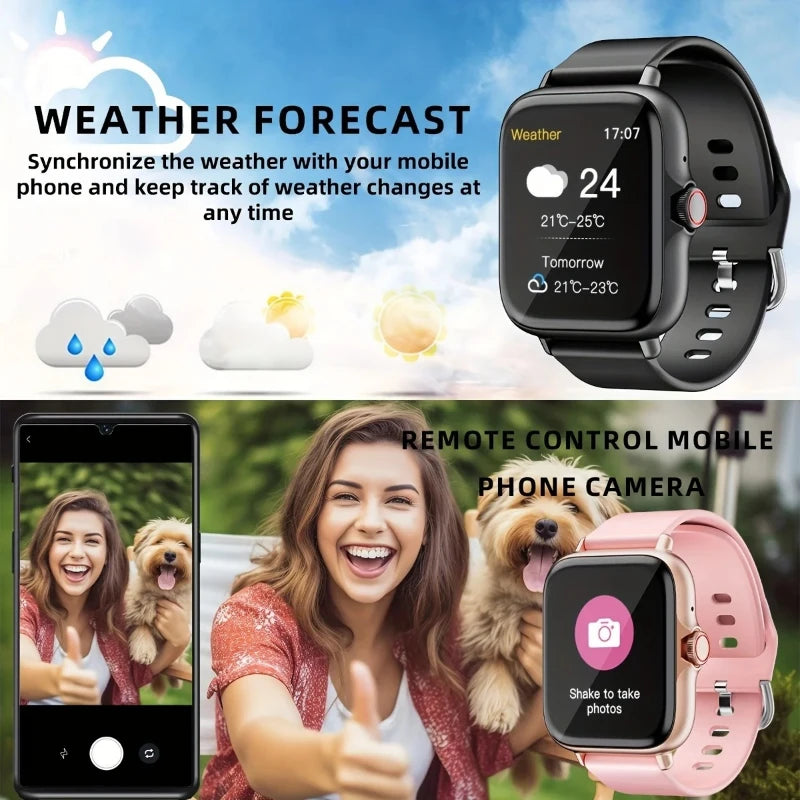 2026 New Smart Watch For Men Women 1.83Inch Full Touch Display BT Call Sports Monitoring SmartWatch For Android&IOS Phone