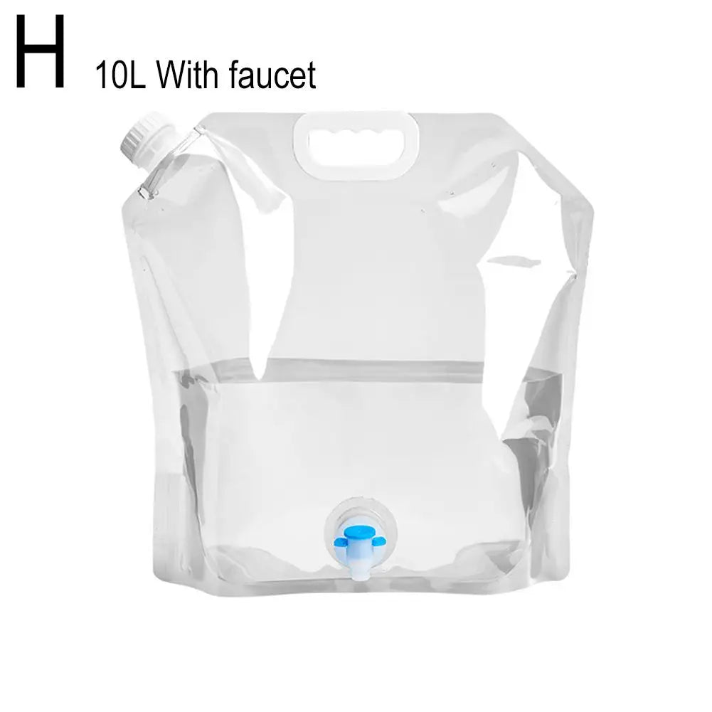 5/10L Portable Camping Water Bag Foldable Drinking Water Bucket Large Capacity Water Container For Outdoor Travel Lightweight