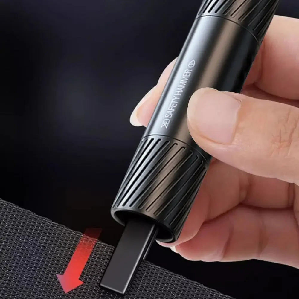 2026 Car Safety Hammer Emergency Glass Breaker Seat Belt Cutter High Hardness Tungsten Steel 2 in 1 Rescue Tool Auto Accessories