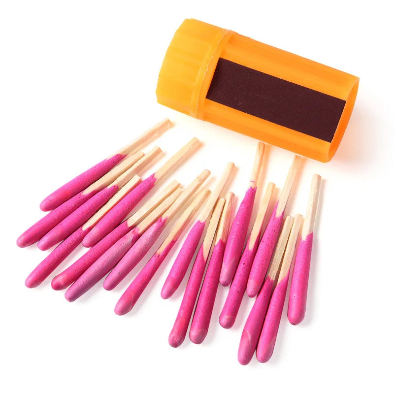 New Outdoor Camping BBQ Ignition Tool Windproof Waterproof Matches Emergency Survival Combustion Ignition Equipment 20pcs(box)