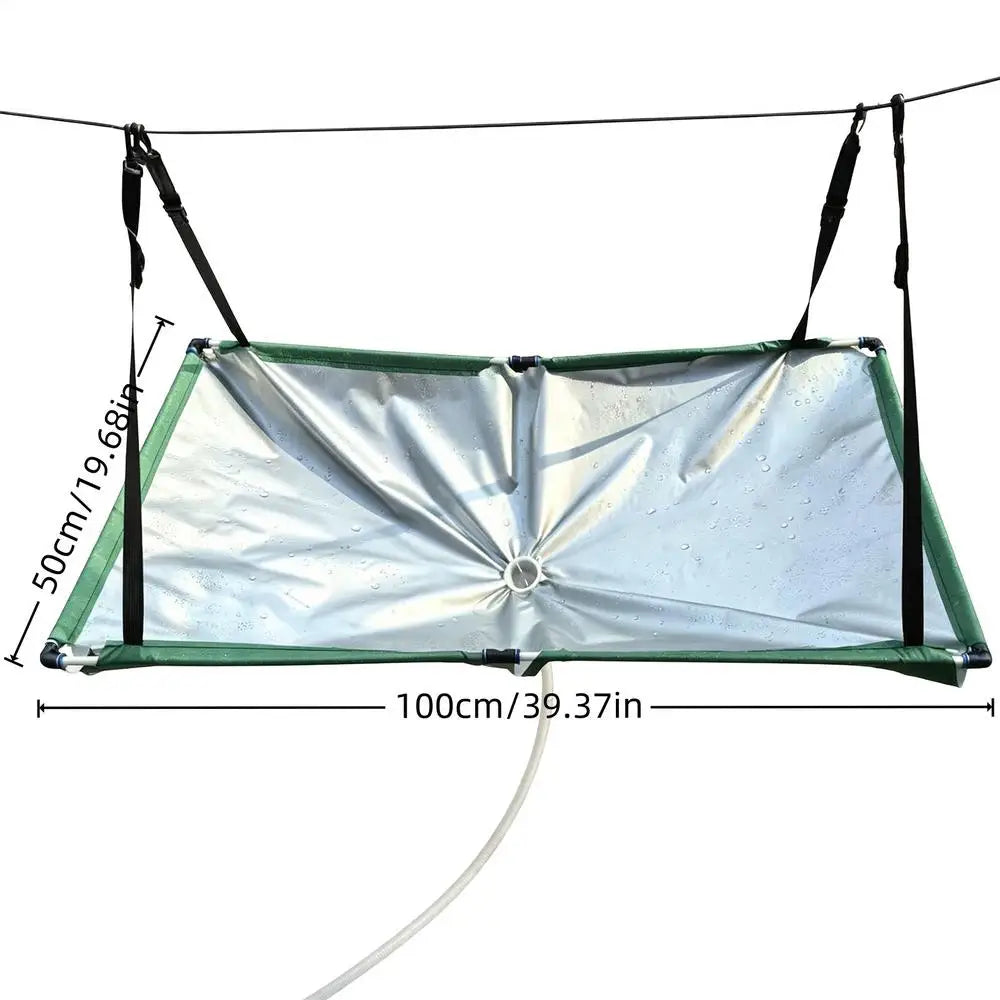 Outdoor rainwater harvester, water guide, rainwater collection device, hanging rainwater collection cover with 1m water hose