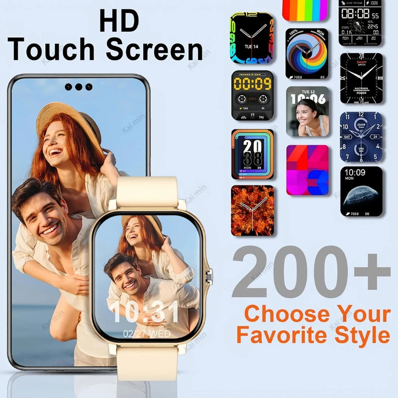 2026 New Smart Watch For Men Women 1.83Inch Full Touch Display BT Call Sports Monitoring SmartWatch For Android&IOS Phone