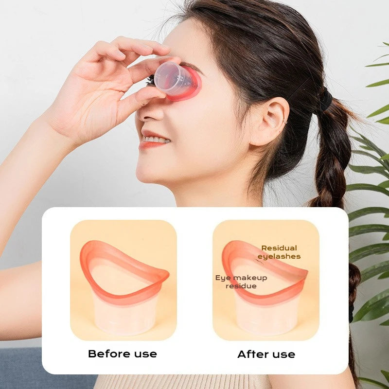 1PC Soft Silicone Eye Wash Cups Eyes Cleaner Flushing Rinse Cups Resuable Bath Eyewash Cups for Students New Health and Beauty